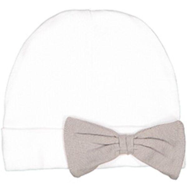 Infant Baby Rib Bow Cap Thumbnail