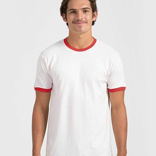 Unisex Fine Jersey Ringer T-Shirt Thumbnail