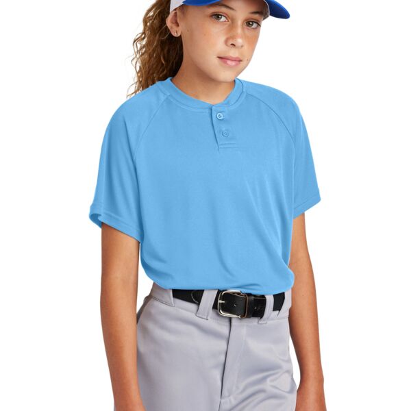 Youth PosiCharge ® Competitor 2 Button Henley Thumbnail