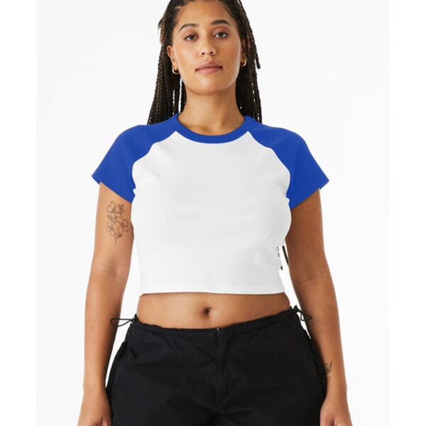 Ladies' Micro Ribbed Raglan Baby Tee Thumbnail
